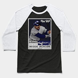 Reggie Jackson New York Y Throwback Card Baseball T-Shirt